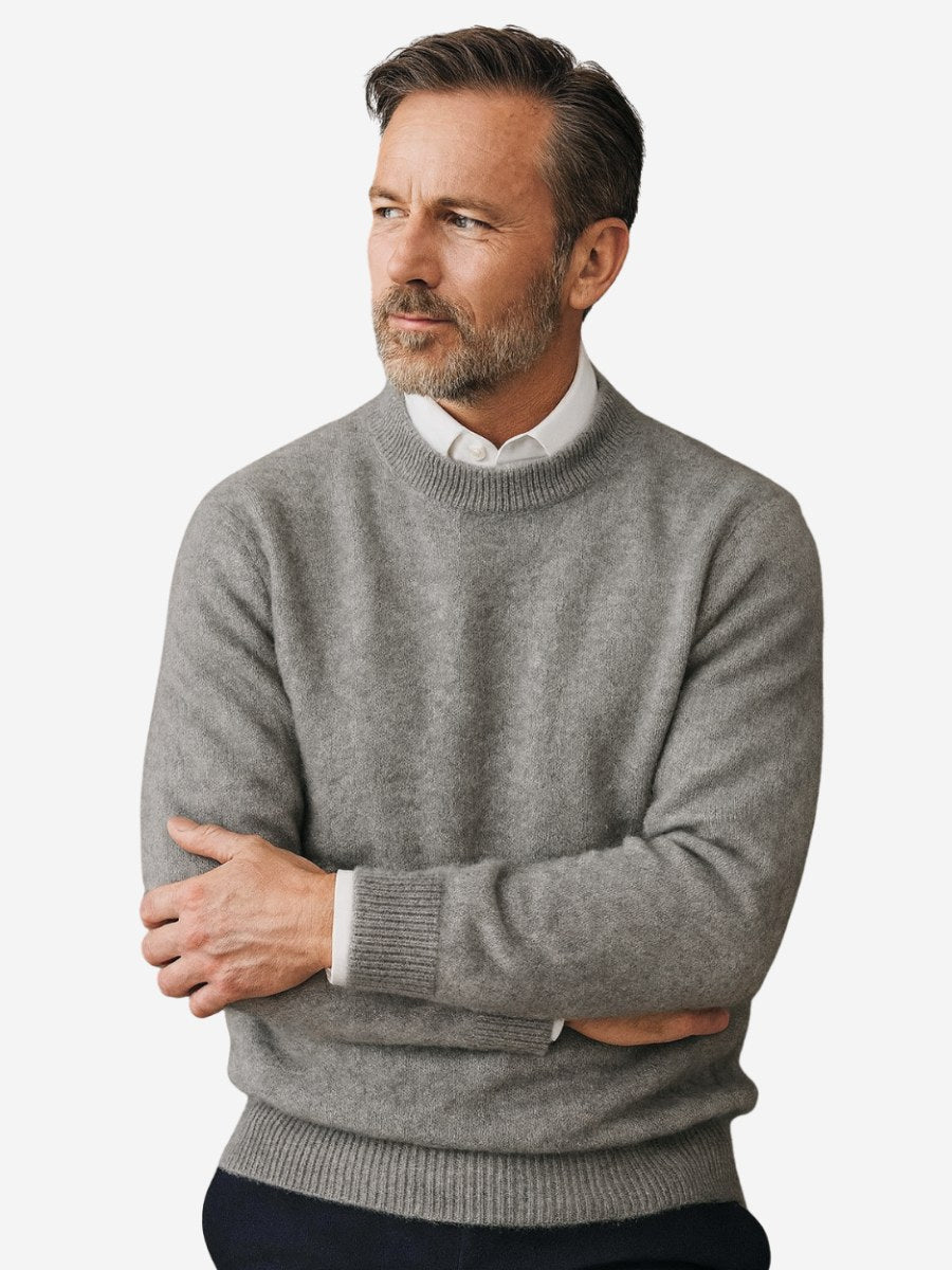 Malcolm | Men's Cashmere Pullover Jumper, Lightweight Knit Jumper | My Sweet Wardrobe
