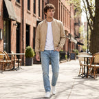 Martin | Lightweight Bomber Jacket with Contrast Details; Sporty Transitional Jacket | My Sweet Wardrobe