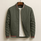 Martin | Lightweight Bomber Jacket with Contrast Details; Sporty Transitional Jacket | My Sweet Wardrobe
