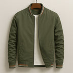 Martin | Lightweight Bomber Jacket with Contrast Details; Sporty Transitional Jacket | My Sweet Wardrobe