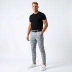Mark | Men's Windowpane-Pattern Trousers – Elegant Business Trousers | My Sweet Wardrobe