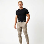 Mark | Men's Windowpane-Pattern Trousers – Elegant Business Trousers | My Sweet Wardrobe