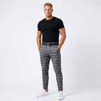 Mark | Men's Windowpane-Pattern Trousers – Elegant Business Trousers | My Sweet Wardrobe