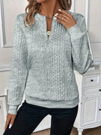 Margot | Women's Quarter-Zip Knit Jumper, Cosy Everyday Jumper | My Sweet Wardrobe