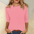 Margot | Women's Relaxed Fit Long Sleeve Top, Round Neck Everyday Top | My Sweet Wardrobe