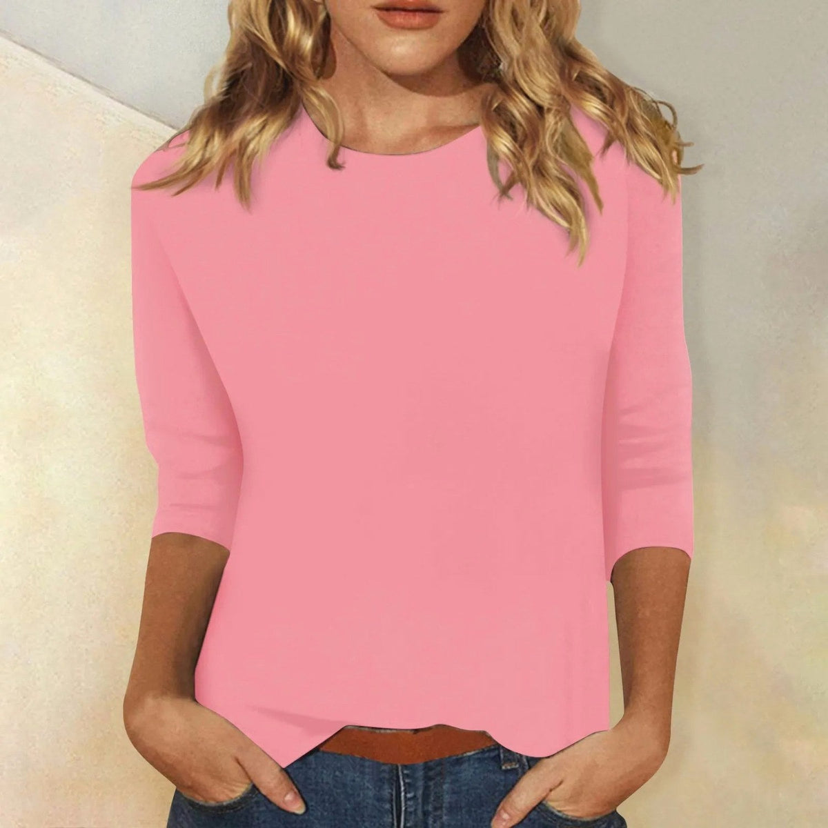 Margot | Women's Relaxed Fit Long Sleeve Top, Round Neck Everyday Top | My Sweet Wardrobe