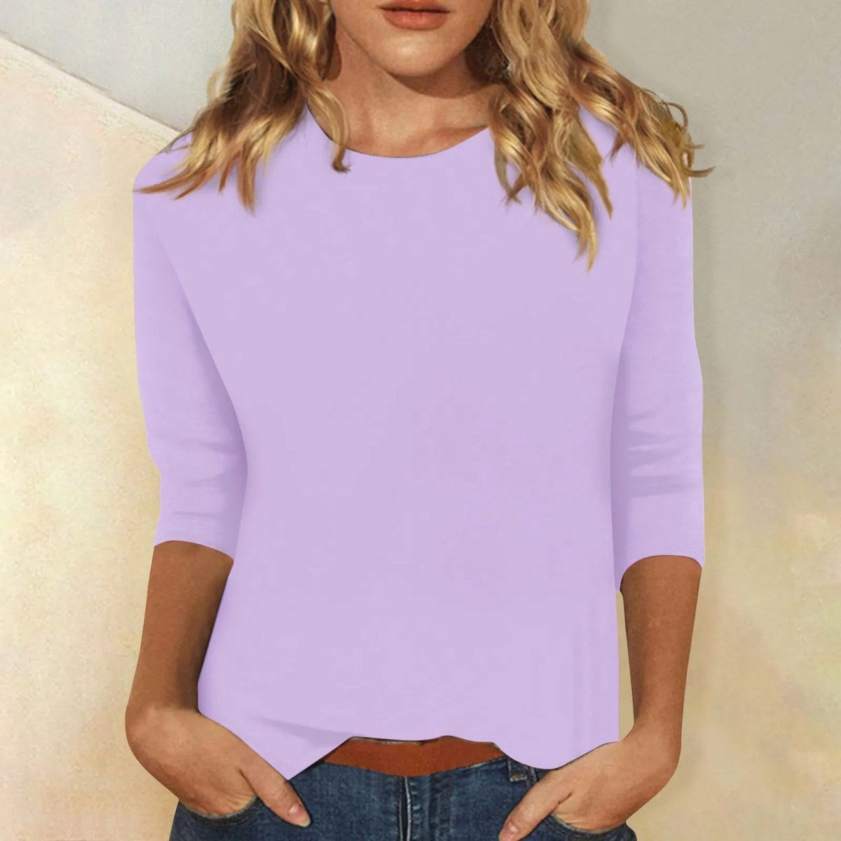 Margot | Women's Relaxed Fit Long Sleeve Top, Round Neck Everyday Top | My Sweet Wardrobe