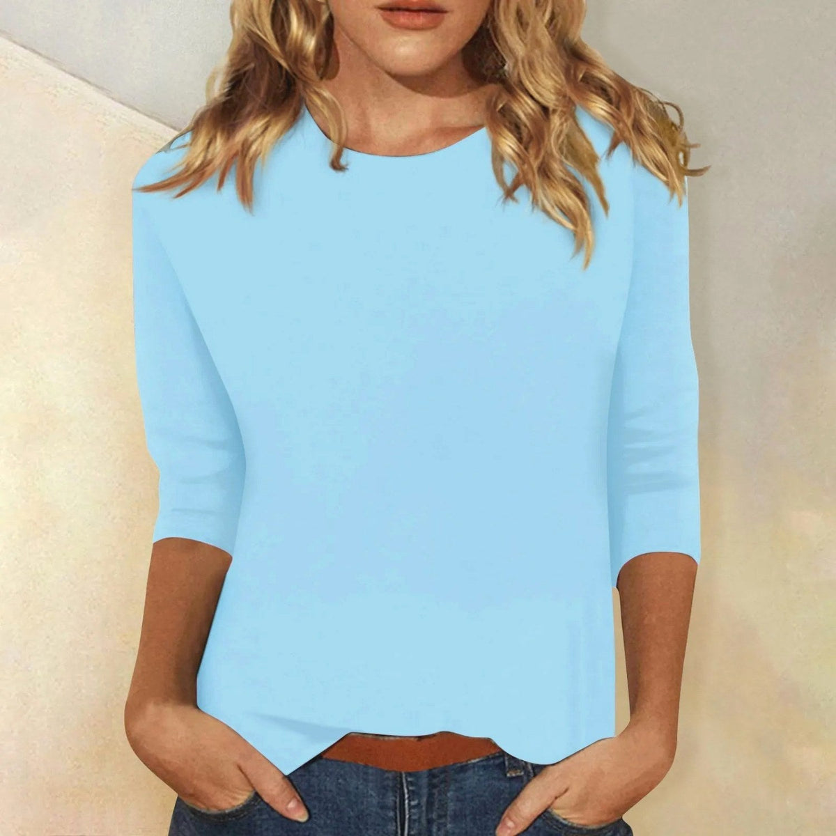 Margot | Women's Relaxed Fit Long Sleeve Top, Round Neck Everyday Top | My Sweet Wardrobe