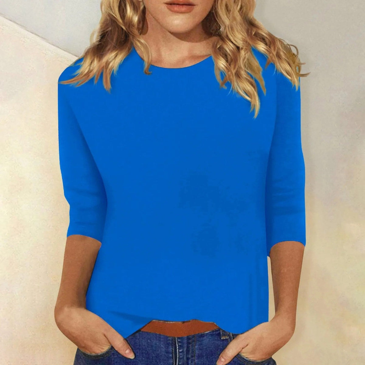 Margot | Women's Relaxed Fit Long Sleeve Top, Round Neck Everyday Top | My Sweet Wardrobe