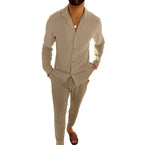 Marcus | Men's Two-Piece Set with Polo Shirt and Pants, Lightweight Set | My Sweet Wardrobe