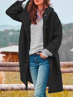 Marlene | Women's Warming Cosy Coat, Elegant Autumn Coat | My Sweet Wardrobe | Pink