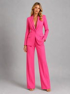 Martha | Women's Tailored Blazer and Wide-Leg Trousers Set, Smart Occasion Suit | My Sweet Wardrobe