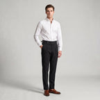 Mason | Men's Double-Pleat High-Waist Trousers, Tailored Tapered Trousers | Dressific
