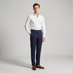 Mason | Men's Double-Pleat High-Waist Trousers, Tailored Tapered Trousers | Dressific | Pink