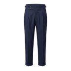 Mason | Men's Double-Pleat High-Waist Trousers, Tailored Tapered Trousers | Dressific