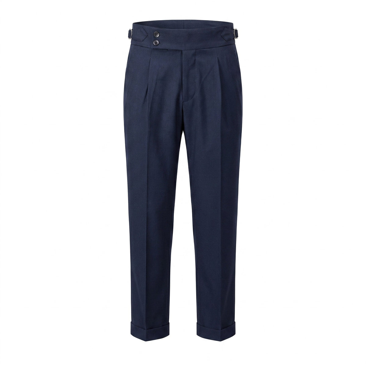 Mason | Men's Double-Pleat High-Waist Trousers, Tailored Tapered Trousers | Dressific