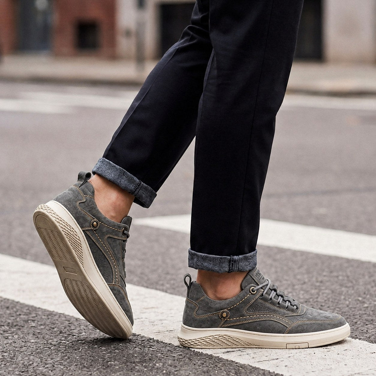 Mason | Women's Suede-Effect Retro Trainers, Everyday Trainers | My Sweet Wardrobe
