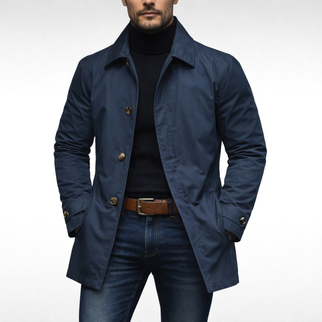 Matthias | Men's Jacket with Water-Resistant Surface, Modern Autumn Jacket | My Sweet Wardrobe | Grey