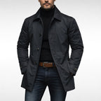Matthias | Men's Jacket with Water-Resistant Surface, Modern Autumn Jacket | My Sweet Wardrobe | Navy Blue