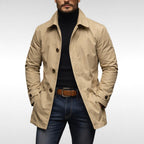 Matthias | Men's Jacket with Water-Resistant Surface, Modern Autumn Jacket | My Sweet Wardrobe | Navy Blue