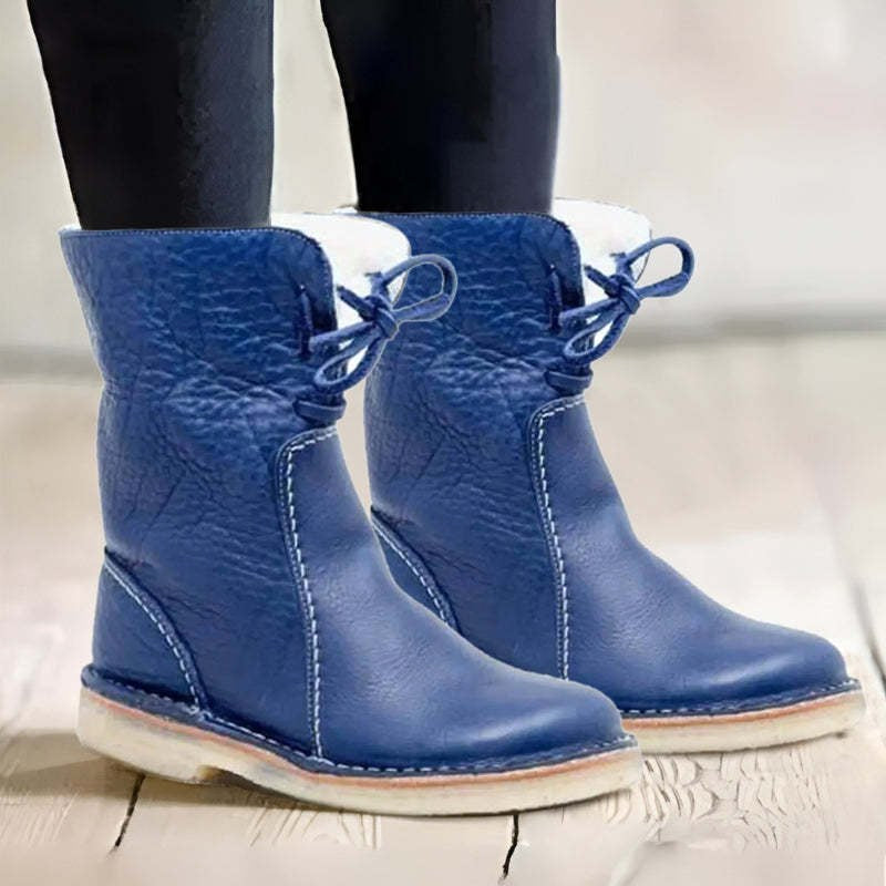 Melanie | Women's Waterproof Fur-Lined Winter Boots, Slip-On Winter Boots | My Sweet Wardrobe