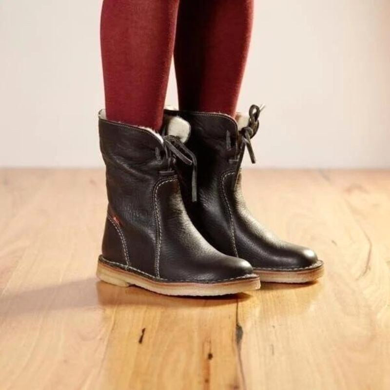 Melanie | Women's Waterproof Fur-Lined Winter Boots, Slip-On Winter Boots | My Sweet Wardrobe
