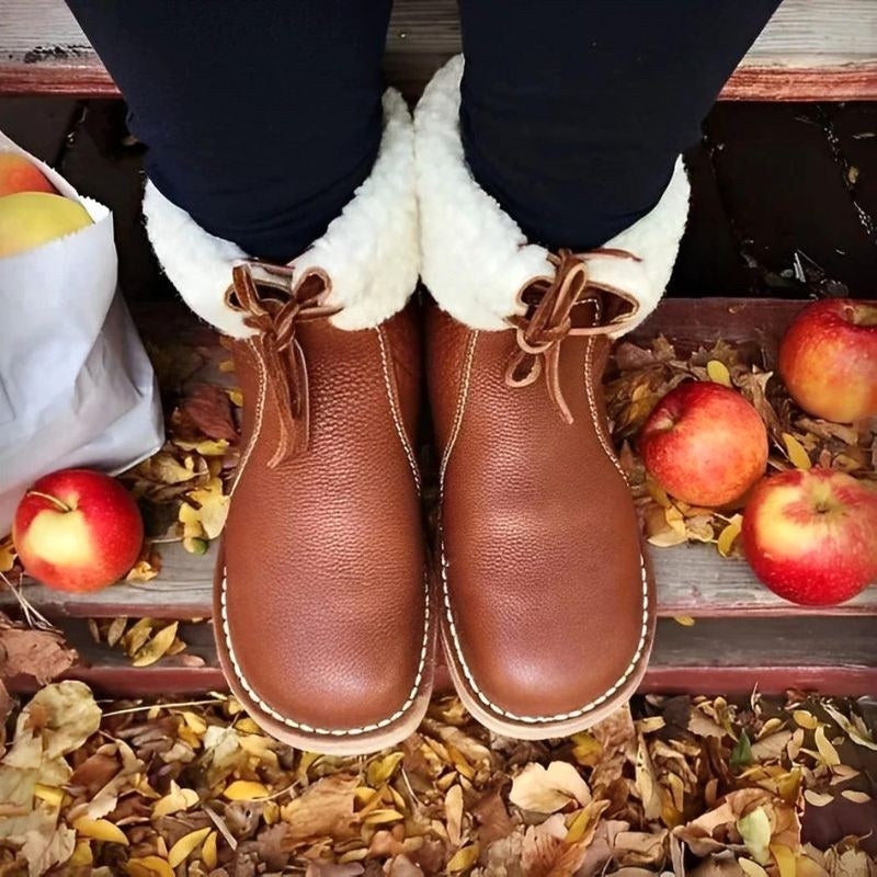 Melanie | Women's Waterproof Fur-Lined Winter Boots, Slip-On Winter Boots | My Sweet Wardrobe
