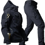 Michael | Men's Waterproof Thermal Suit with Multiple Pockets, Functional Autumn Tracksuit | My Sweet Wardrobe | Grey 2-Pack