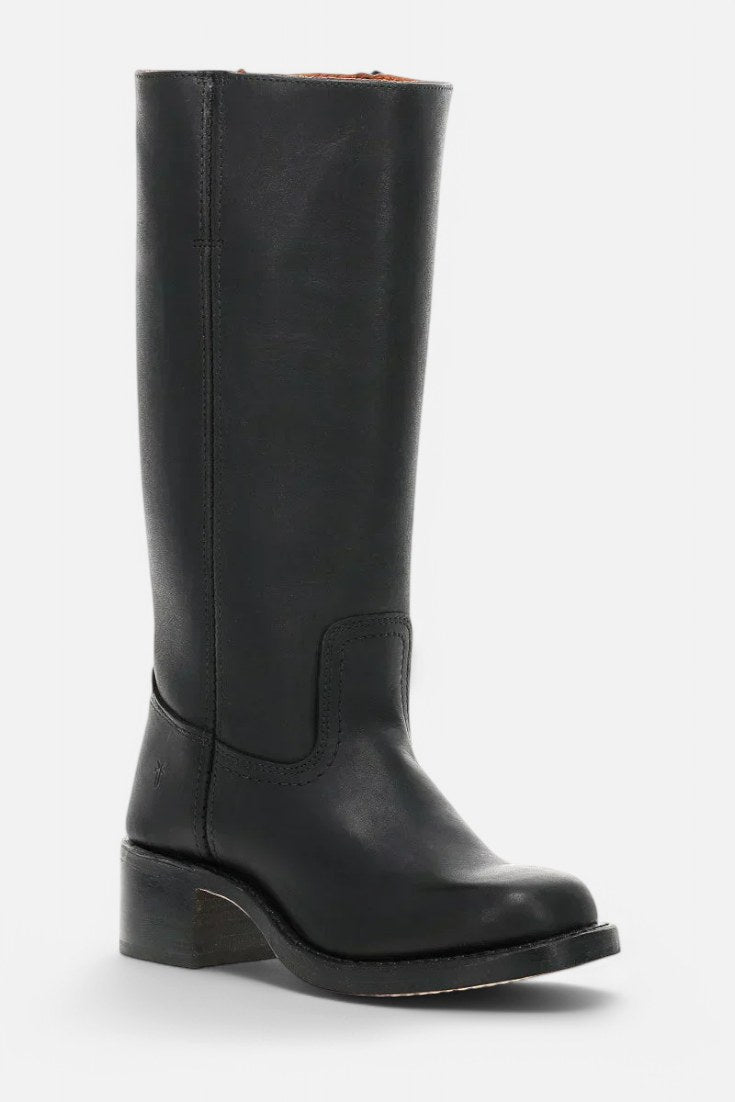 Millie | Women's Knee-High Leather Boots with Block Heel, Elegant Leather Boots | My Sweet Wardrobe