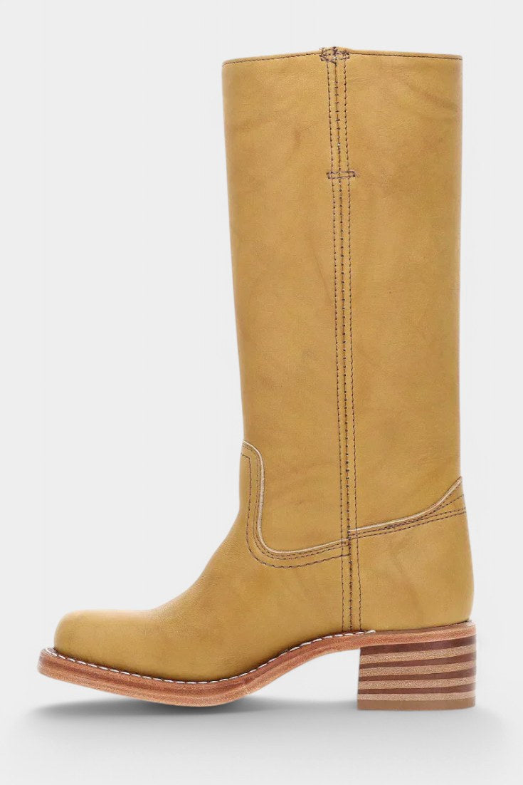 Millie | Women's Knee-High Leather Boots with Block Heel, Elegant Leather Boots | My Sweet Wardrobe