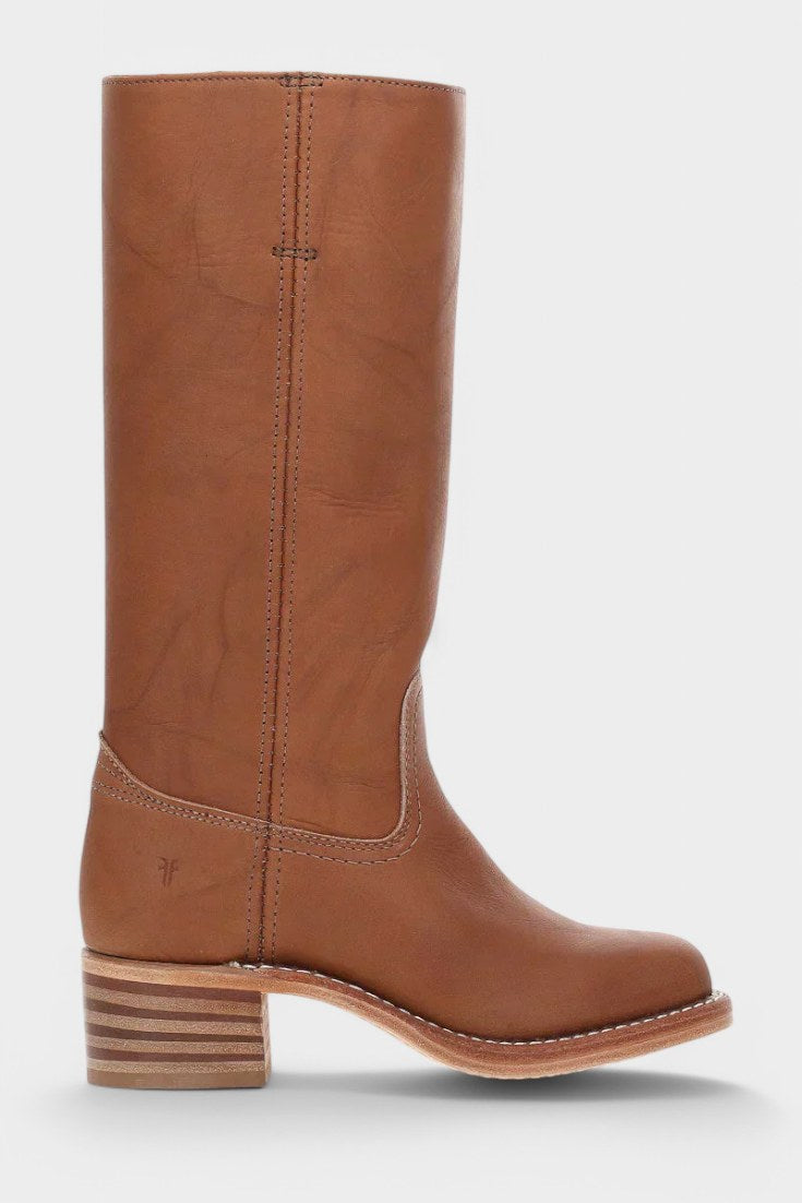 Millie | Women's Knee-High Leather Boots with Block Heel, Elegant Leather Boots | My Sweet Wardrobe
