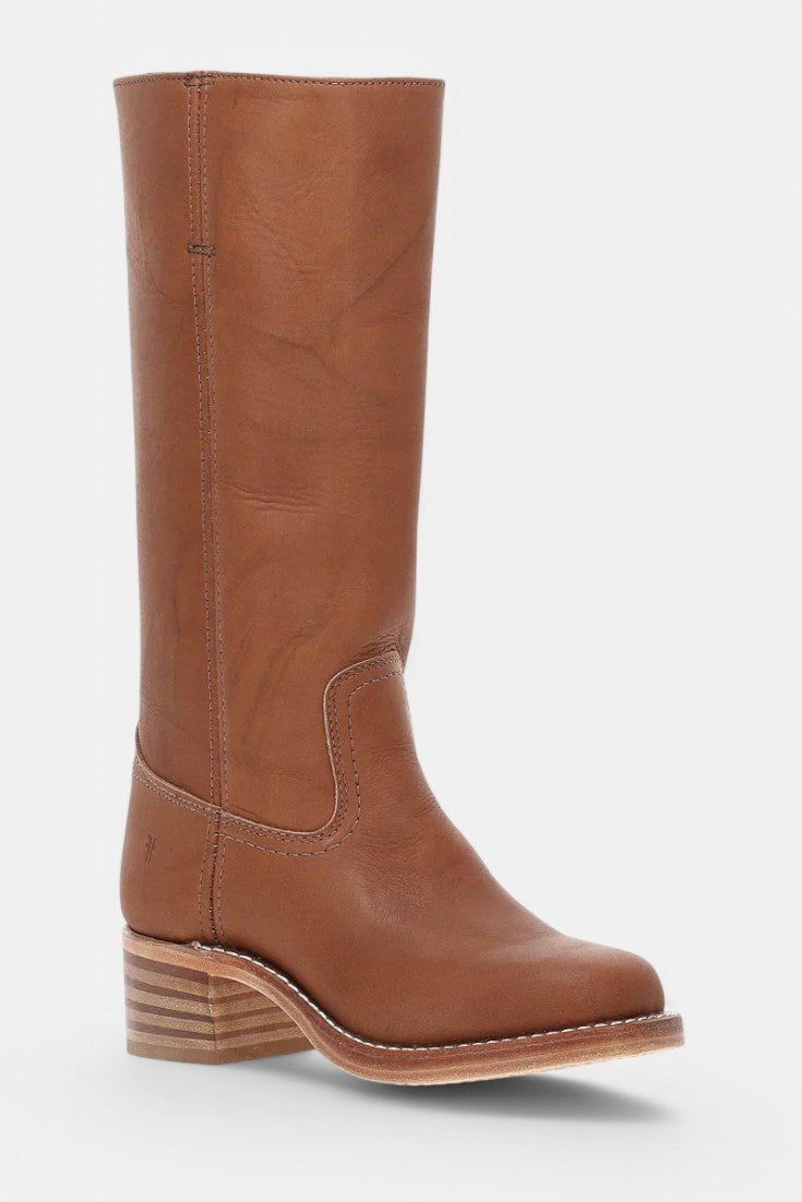 Millie | Women's Knee-High Leather Boots with Block Heel, Elegant Leather Boots | My Sweet Wardrobe