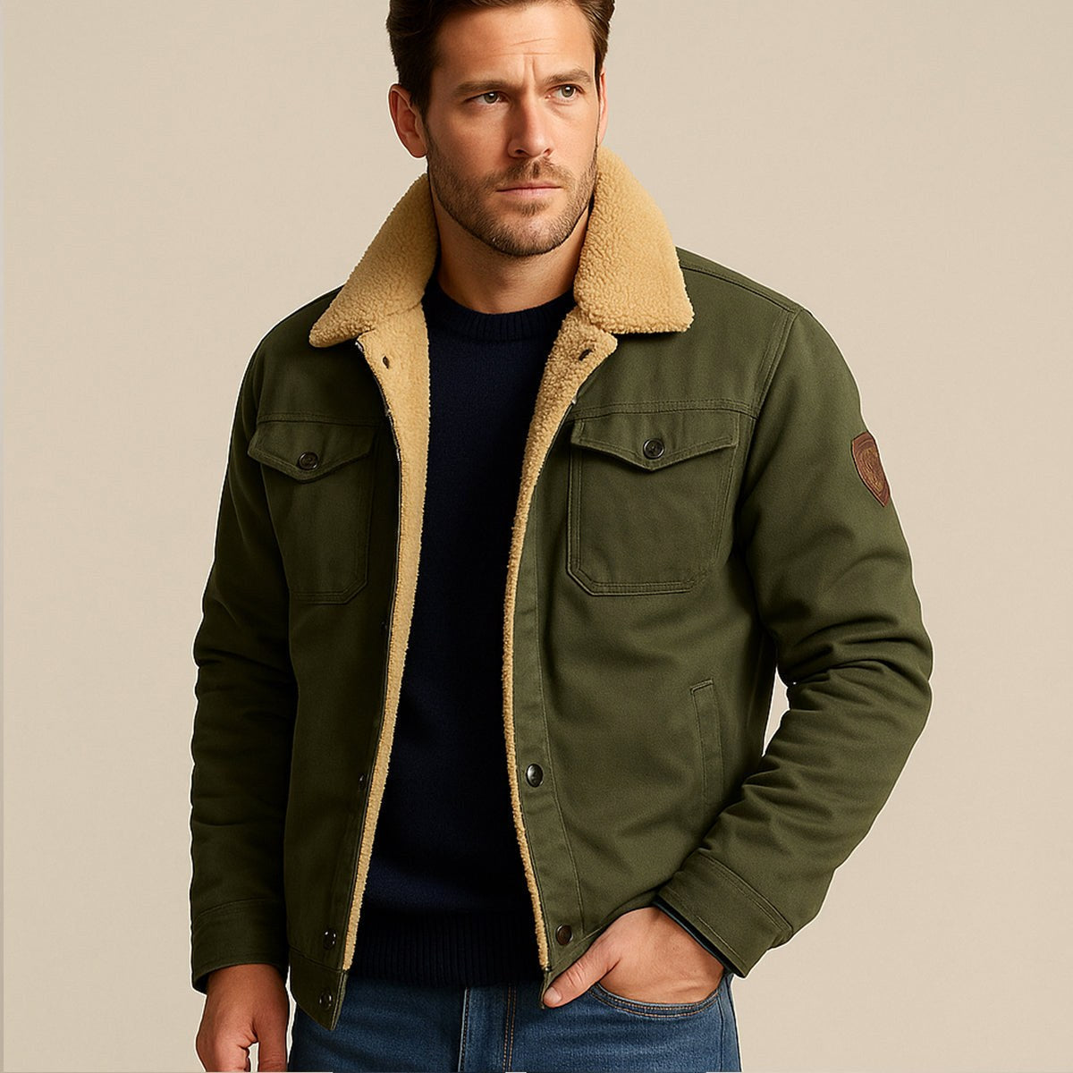 Mitchell | Men's Fleece-Lined Winter Coat, Warm Everyday Coat | Dressific