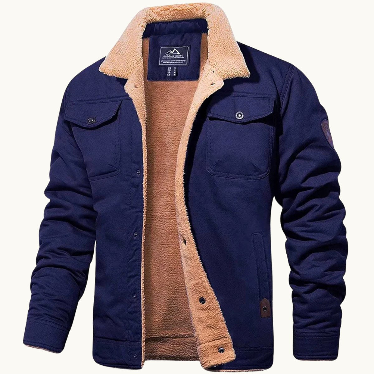 Mitchell | Men's Fleece-Lined Winter Coat, Warm Everyday Coat | Dressific