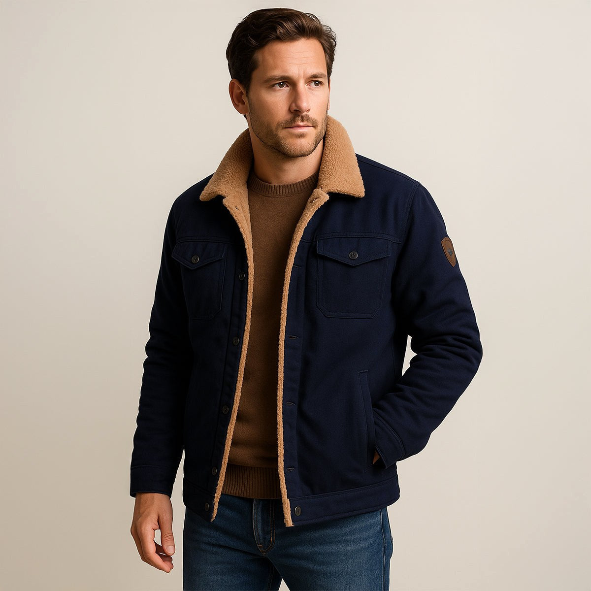 Mitchell | Men's Fleece-Lined Winter Coat, Warm Everyday Coat | Dressific