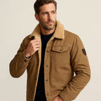Mitchell | Men's Fleece-Lined Winter Coat, Warm Everyday Coat | Dressific | Black