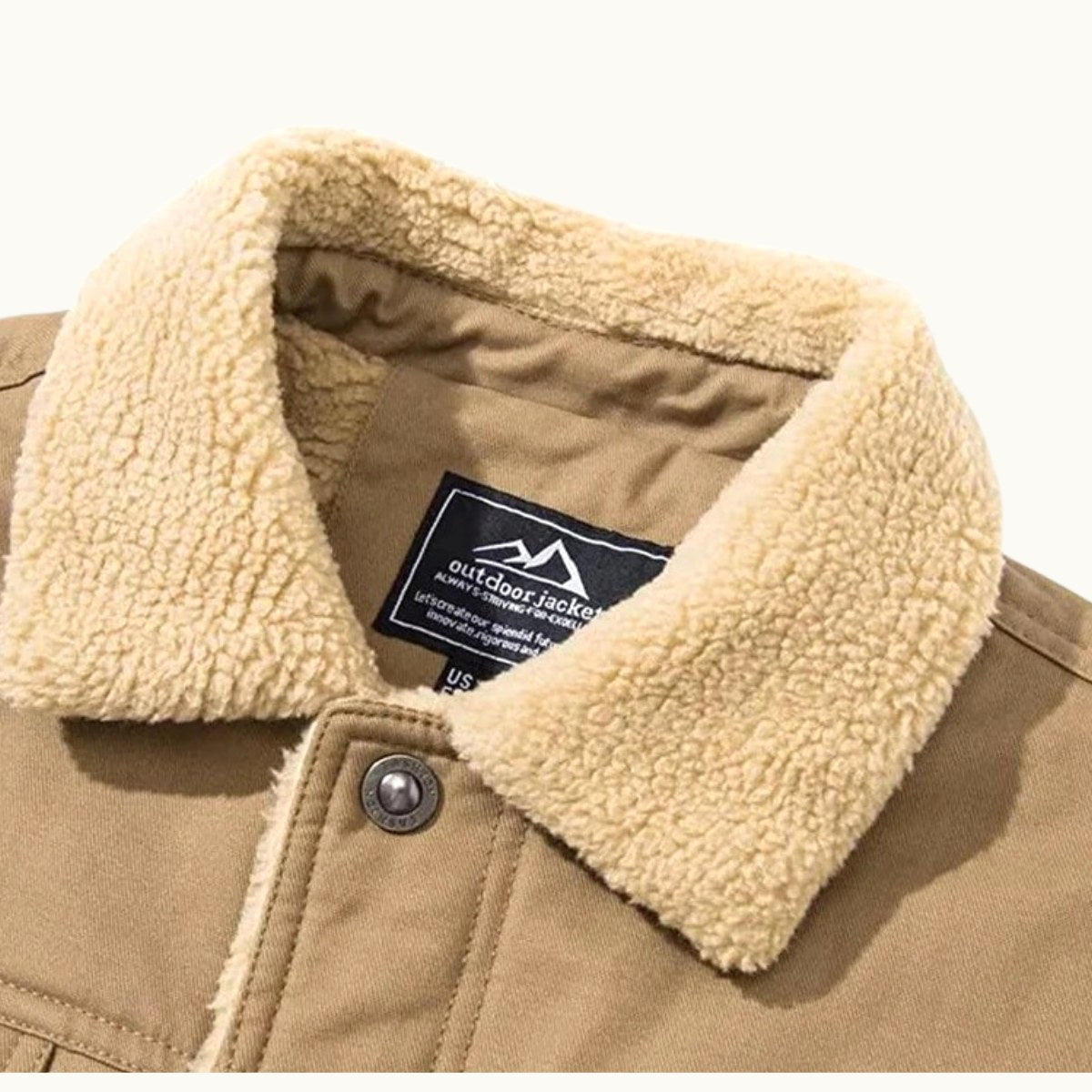 Mitchell | Men's Fleece-Lined Winter Coat, Warm Everyday Coat | Dressific | Army Green