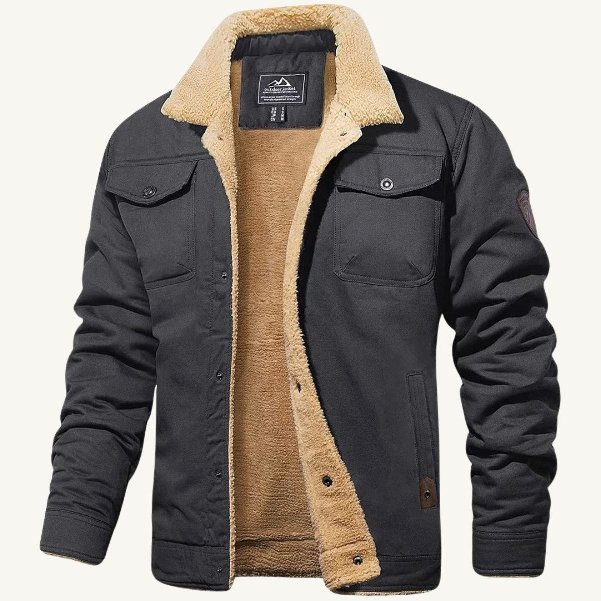 Mitchell | Men's Fleece-Lined Winter Coat, Warm Everyday Coat | Dressific