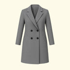 Monica | Women's Double-Breasted Coat with Lapels, Elegant Autumn Coat | My Sweet Wardrobe