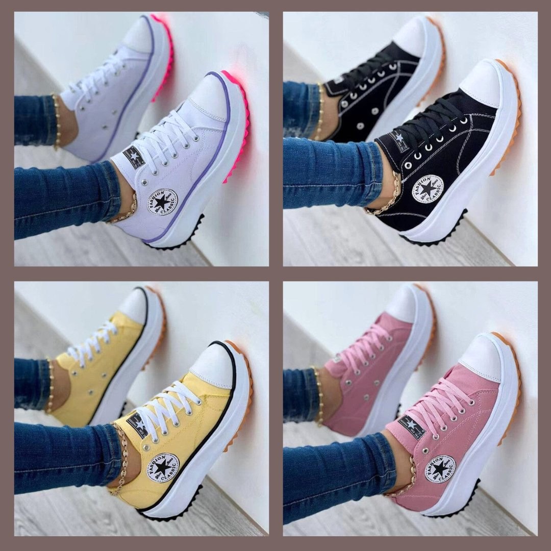 Monique | Women's Orthopaedic Trainers with Ergonomic Support, Comfortable Walking Trainers | My Sweet Wardrobe