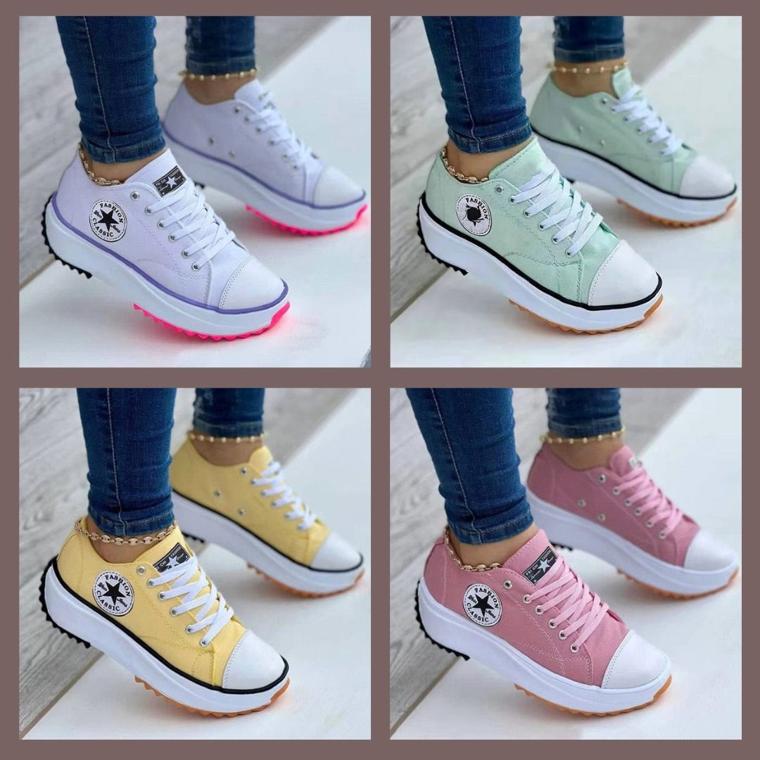 Monique | Women's Orthopaedic Trainers with Ergonomic Support, Comfortable Walking Trainers | My Sweet Wardrobe