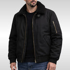 Nathan | Men's Structured Bomber Jacket, Warm Fleece-Lined Jacket | My Sweet Wardrobe