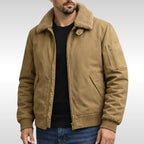 Nathan | Men's Structured Bomber Jacket, Warm Fleece-Lined Jacket | My Sweet Wardrobe