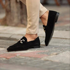 Nathan | Men's Suede Loafers with Horsebit Detail, Slip-On Loafers | My Sweet Wardrobe