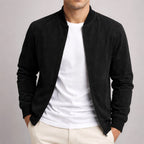 Nigel | Men's Suede-Textured Structured Jacket, Tailored Autumn Jacket | My Sweet Wardrobe