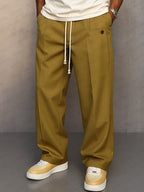 Nils | Men's Trousers with Straight Cut, Modern Jogger Trousers | My Sweet Wardrobe | Grey