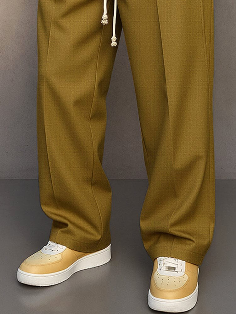 Nils | Men's Trousers with Straight Cut, Modern Jogger Trousers | My Sweet Wardrobe | Khaki