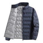 Noah | Men's Insulated Quilted Jacket, High-Collar Down Jacket | My Sweet Wardrobe