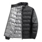 Noah | Men's Insulated Quilted Jacket, High-Collar Down Jacket | My Sweet Wardrobe