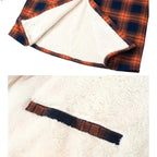 Noah | Men's Sherpa-Lined Plaid Jacket, Button-Front Autumn Jacket | My Sweet Wardrobe | Black